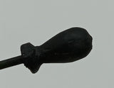 Toy steam black handle knob. 1/2"