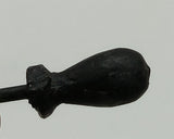 Toy steam black handle knob. 1/2"