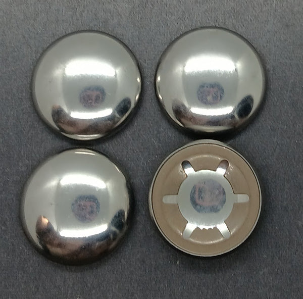 Axle caps :  bikes, trikes and buggy's.  Set of four. Fits 1/2"+ axle.