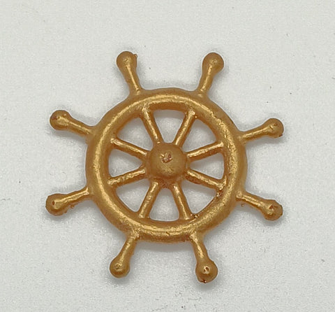 Vintage boat Steering Wheel 1-1/2" Gold