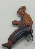 Early Marx Tinplate Tractor driver with clip.  Original. 3-1/2"