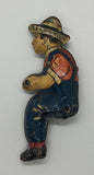 Marx Tinplate Tractor driver tin litho farmer  Original. 3-1/2"