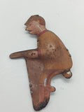 Original Tinplate Litho. Limo driver, Tank or Army driver. 3" (see all pictures)