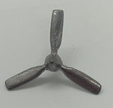 Allyn Plane Ashtray airplane 2" three blade prop Blades are 1" from center.
