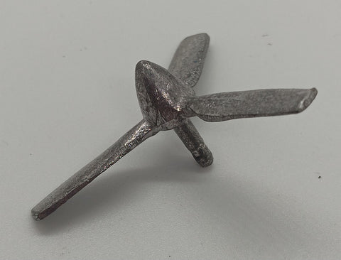 Allyn Plane Ashtray airplane 2" three blade prop Blades are 1" from center.