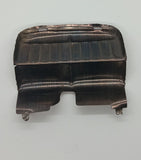 1960's tin toy car seat Red. Original toy part. 3"