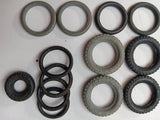 Lot of various sized Meccano original tires