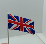 Vintage Toy Boat Flag tin handpainted.
