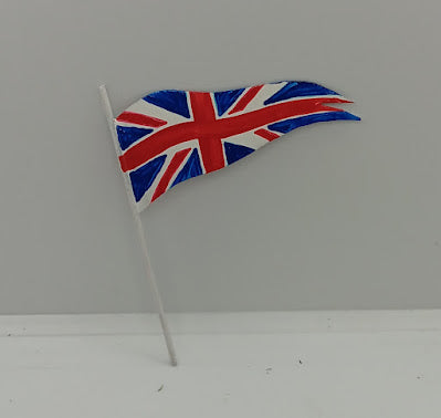 Vintage toy Boat Pennant Union Jack 2-1/2"
