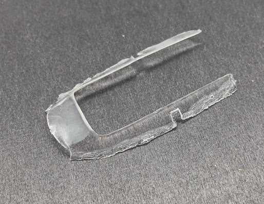 Slot Car windshield for Vintage toy Slot car 1-1/2 in. x 5/8 in.