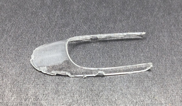 Slot car Windshield :  rounded front vintage toy