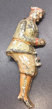 Original Early tinplate toy driver 3-1/2"