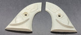 Hubley Six Shooter Cowboy Gene Autry cap gun Grips cream With Hat/spur detail