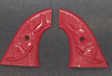Hubley Cowboy Gene Autry Six Shooter cap gun Grips red With Hat/spur detail