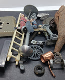Lot of original toy and train parts and pieces.