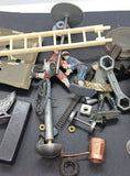 Lot of original toy and train parts and pieces.