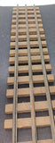 Original Marklin O gauge train spur with wooden center rail track.