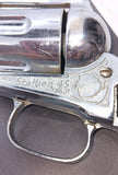 Nichols Stallion 45 Mark II :  Light Grey/blue Grips