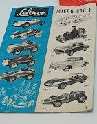 Original Schuco Micro Racer Insert Sheet Pamphlet Blue