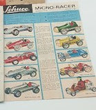 Original Schuco Micro Racer Color flyer insert sheet