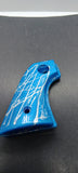Nichols Stallion 45 Mark II Bright Blue Pearlescent Custom grips