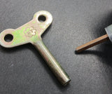 Vintage toy Metal replacement windup key : 1" arbor fits 1/8" winding shaft