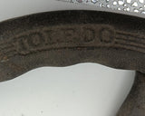 Vintage Pedal car steering wheel Toledo. 9" Diameter