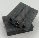 Vintage Rubber Pedal car/bike pedals. 7/16" shaft.