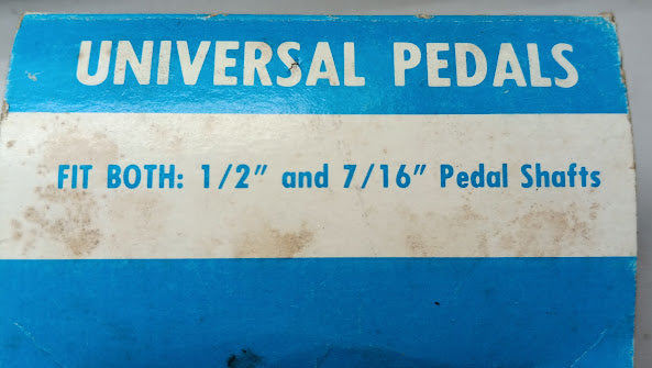 Vintage Rubber Pedal car/bike pedals. 7/16" shaft.