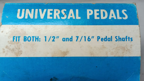 Vintage Rubber Pedal car/bike pedals. 7/16" shaft.