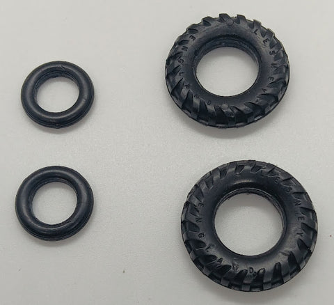Matchbox Fordson Tractor replacement tires Set of four