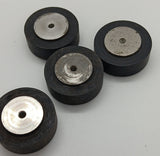Herkimer Ok Cub vintage 1-1/4"  wheel Slicks w/ Aluminum Rims Set of 4