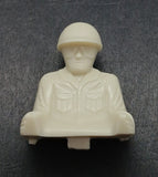Marx race car hot rod driver cream 1-1/8" x 1"  (single placement pin)