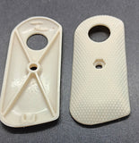 Hubley '45 Army Cap Gun replacement pistol grips.  Cream