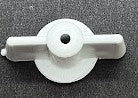 Square vintage toy winding key.