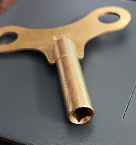 Vintage toy key Brass Metric square key 5.00 mm