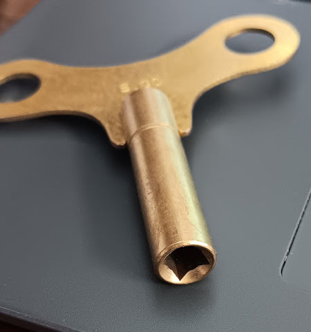 Vintage toy key Brass Metric square key 5.00 mm