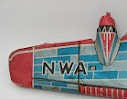 Linemar Airplane DC-10 two original tin propellers and cowlings.