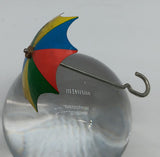Vintage Tin toy umbrella 3"
