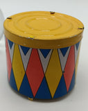 Tin Toy Drum : Parts toy incomplete.