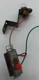 Original toy on/off Switch connected to 1.5 volt light bulb.