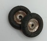 Original 1950's toy car wheels with metal hubs. 7/8" Hubs are 1/2" wide