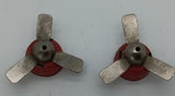 Linemar Airplane DC-10 two original tin propellers and cowlings.