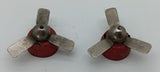 Linemar Airplane DC-10 two original tin propellers and cowlings.