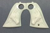 Steer Head Hubley Texan Jr. grips 2.5" x 1-3/4" at the base.