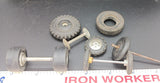 Lot of original mixed wheels, with and without hubs.