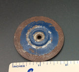 Vintage pressed steel wheel rim or hub 2"
