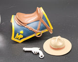 Hartland Lance O'Rourke Saddle Hat and pistol