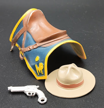 Hartland Lance O'Rourke Saddle Hat and pistol