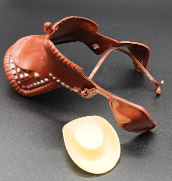 Hartland Dale Evans Saddle and cream hat.